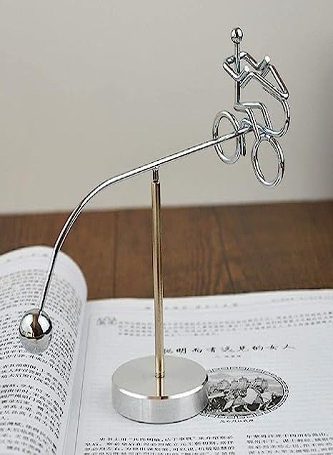 AtneP Mini Motorcycle Metal Balancer Toy - Kinetic Art Balance Toy Balancing Decompressive Science Psychology Home/Office Décor/Desk Decor Toy - Image 4